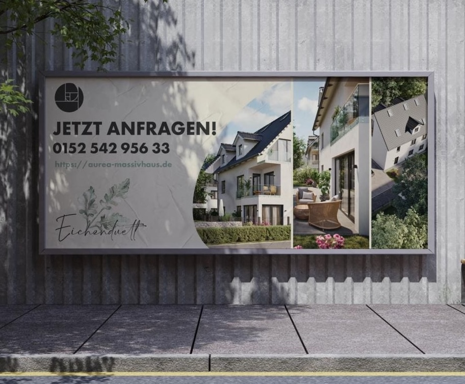 Immobilienmarketing-Leistungen: Bauschilder & Banner