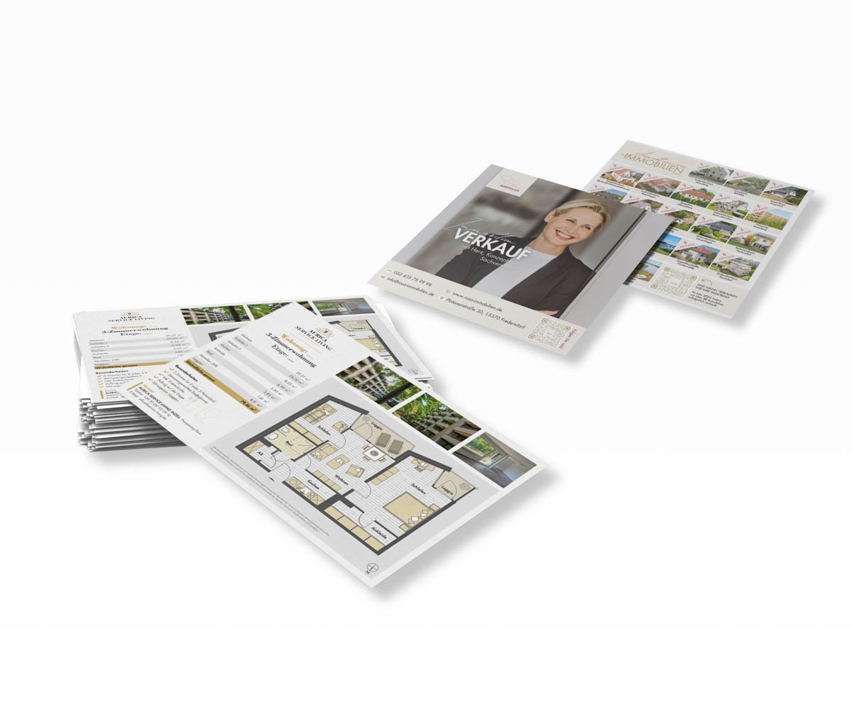 Printmedien für Immobilien: Unsere Leistungen